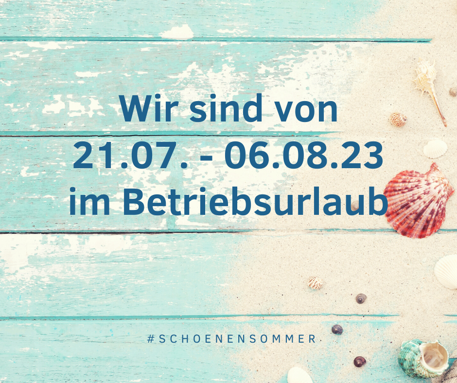 Website Bericht Betriebsurlaub