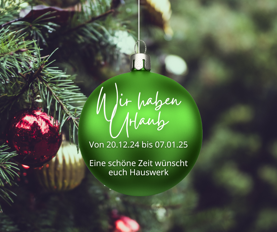 Website Weihnachtsurlaub 2024